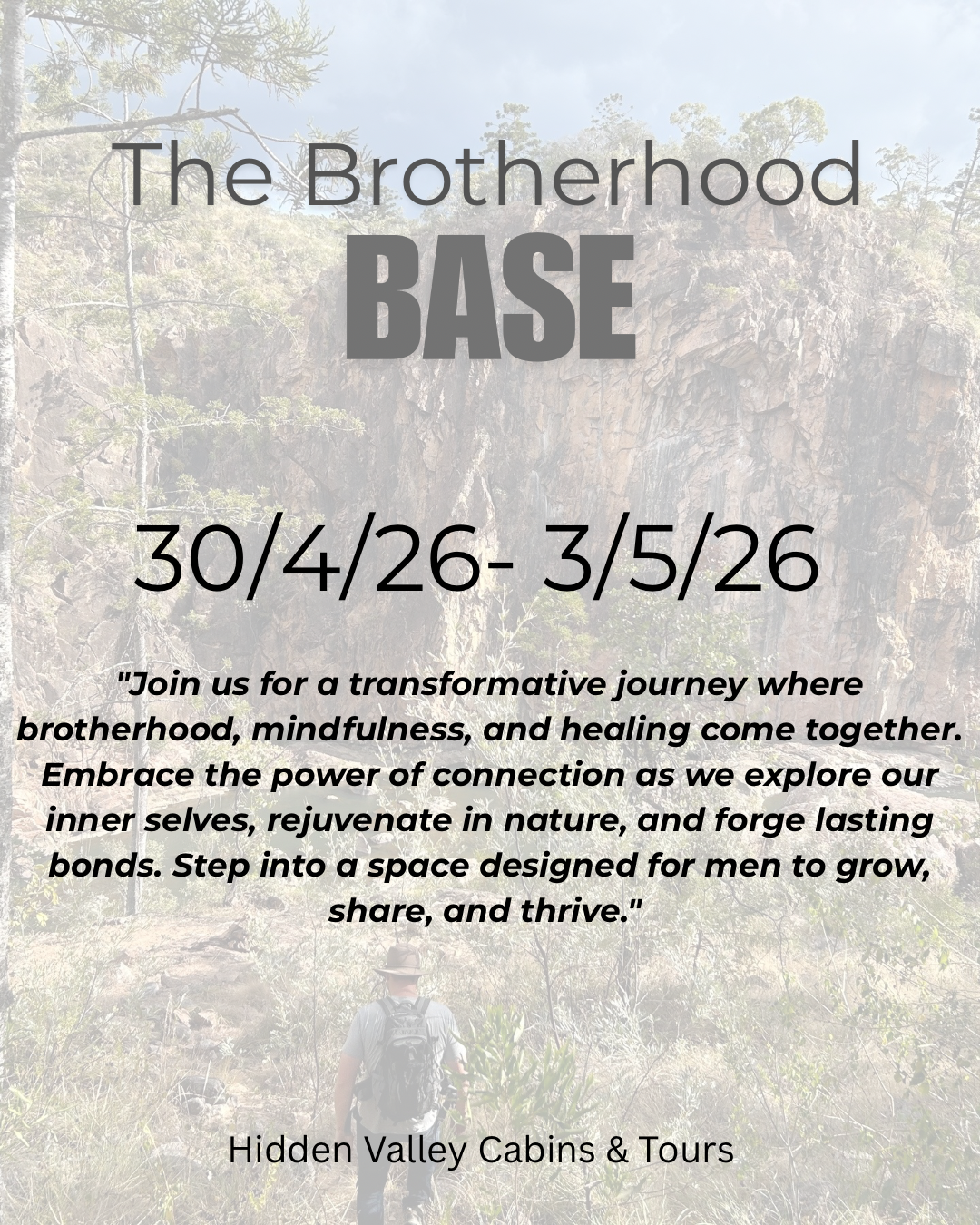 The Brotherhood Base - Mens Retreat - CAMPING OPTION