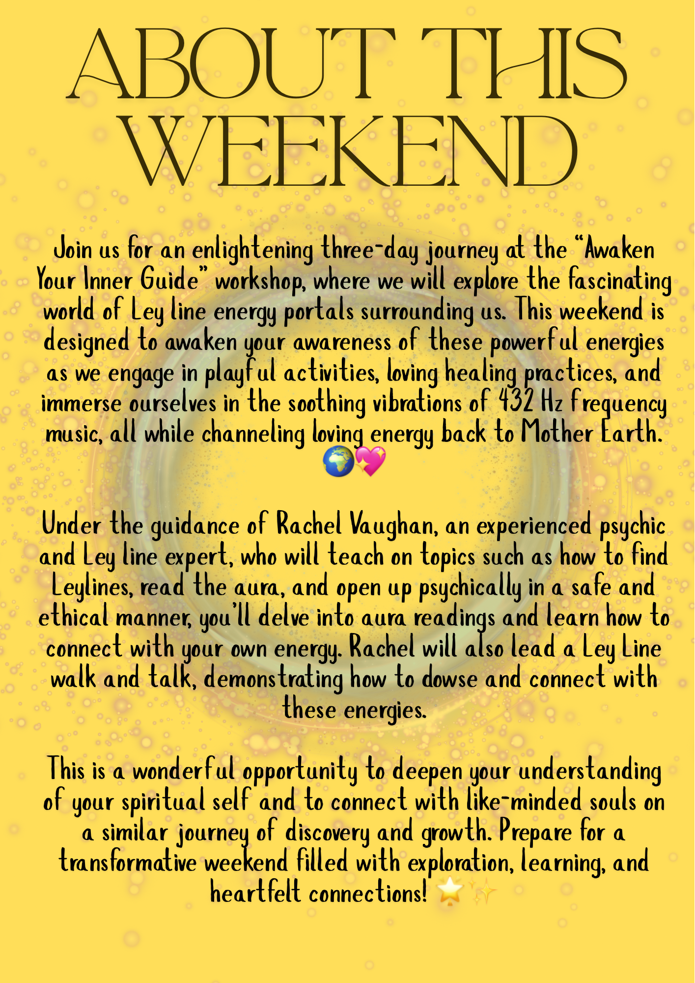 AWAKEN YOUR INNER GUIDE - Ley line workshop weekend PRIVATE DELUXE CABIN